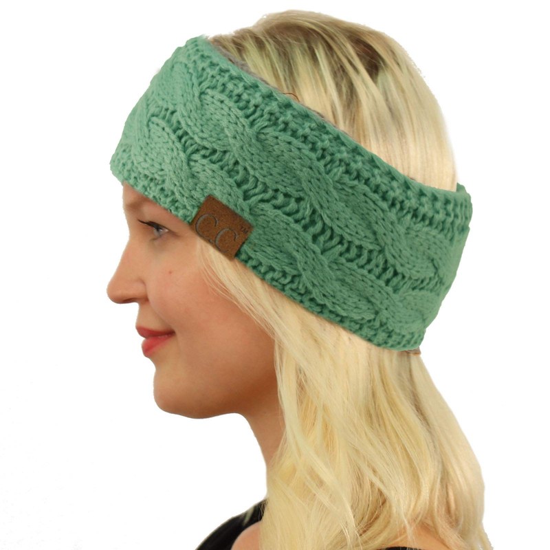 Winter CC Confetti Warm Fuzzy Fleece Lined Thick Knit Headband