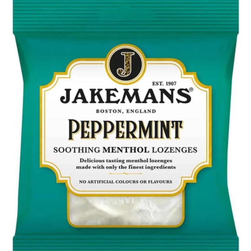 Peppermint Soothing Menthol Lozenges, Throat and Chest Relief, No Artificial