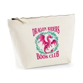 Hippowarehouse Dragon Riders Book Club Printed Make up Cosmetic wash Bag 18x19x9cm