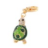 Cute Mini Turtle Sparkling Charm Blingbling Keychain Crystal Rhinestones Pendant