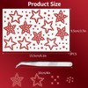 3Sheets Star Gem Stickers Jewels for Crafts, Face Makeup -