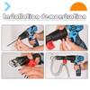 Automatic Chain Nail Gun Adapter, 48MM Electric Drill Chain Attachment