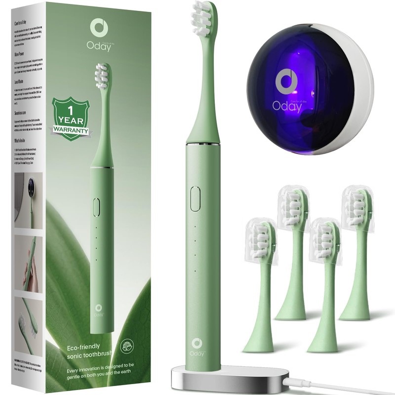 ODAY - Cepillo de dientes eléctrico Sonic para adultos con