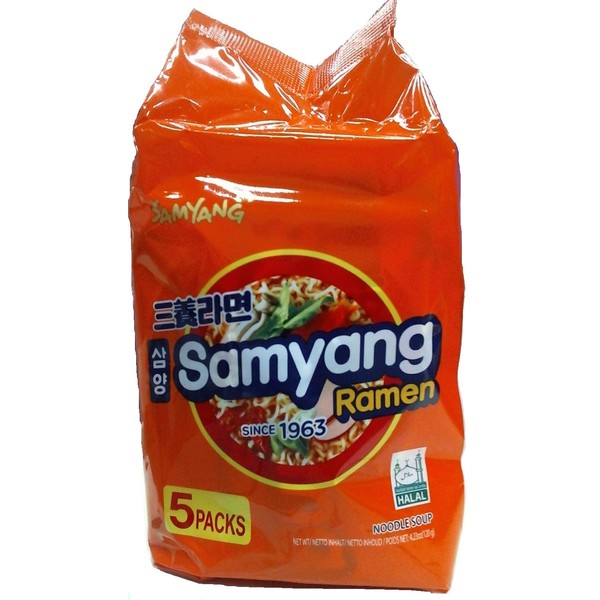 Samyang Ramen Noodle Soup, 21.50-Ounce Units (Pack of 8)