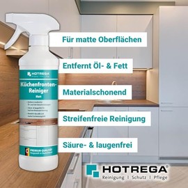 HOTREGA K√ºchenfronten-Reiniger matt 500 ml, K√ºchenreiniger, Entfetter, streifenfrei (500ml)