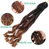 French Curly Braiding Hair 22 Inch 8 Packs Curly Braiding
