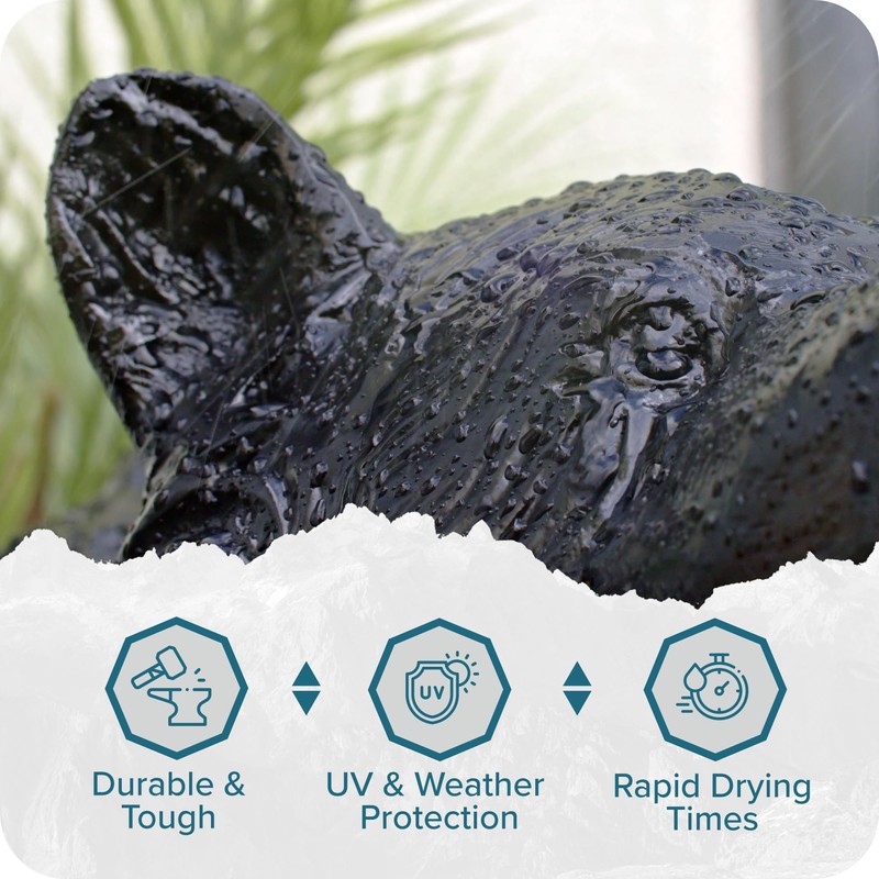 Polar Gloss Black Direct to Rust Spray Paint - 2