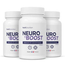 NeuroBoost: Dietary Supplement with Ginkgo Biloba, Vitamin B12 & Herbal Extracts - Memory, Concentration & Cognitive Health - 60 Vegan Capsules (3)