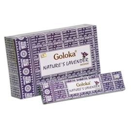 GOLOKA Nature's Lavender Incense Sticks 12 x 15g = 180g