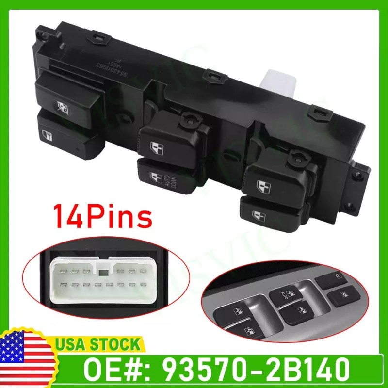 Unbranded For Hyundai Santa Fe 2007-2011 93570-2B140 Front Left Master