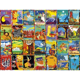 Buffalo Games – Colección Going Places – Destinos Coloridos – Puzzle de 750 Piezas