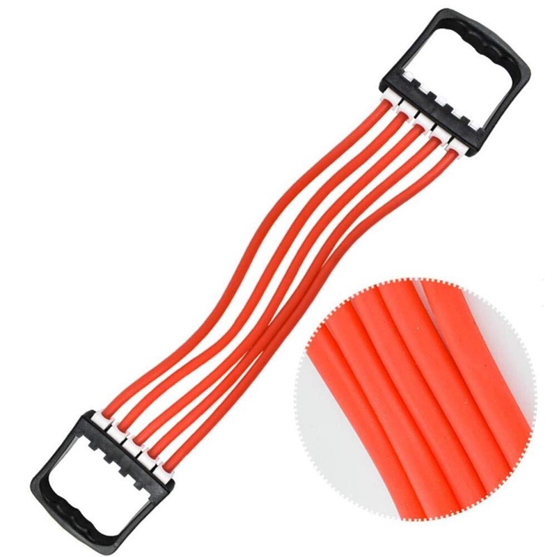 Fitness Chest Expander Muscle Pull Exerciser - Portable Latex Multi-Function