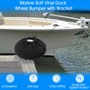 Boat Dock Bumpers Wheel with Dock Wheel Fender Covers,Corner Mount