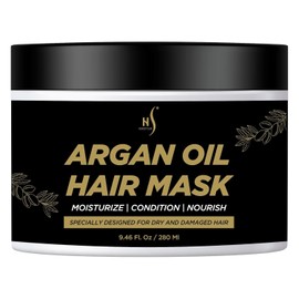 Herstyler Argan Oil Hair Mask - Repair Mask For Dry or Damaged Hair - 9.46 Fl oz
