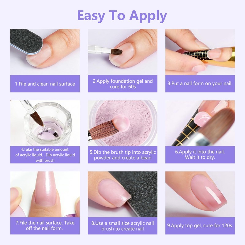 Nail Kit for Beginners with Everything,Practice Hand Set & Storage