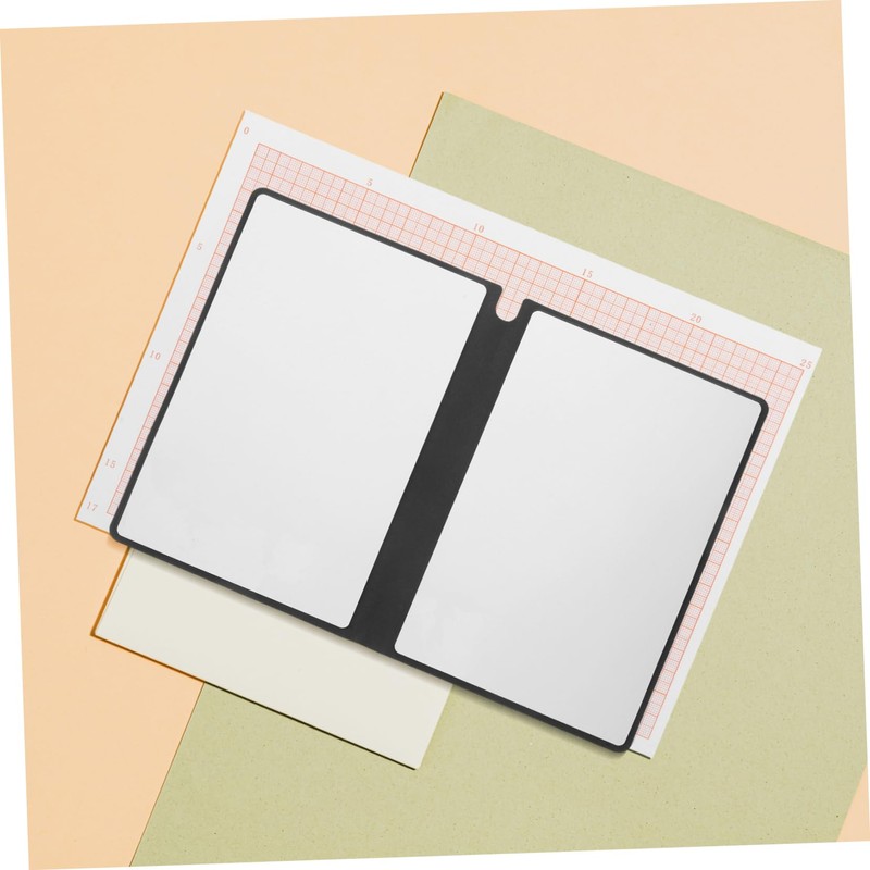 Operitacx Small Dry Erase Whiteboard Notebook Pu Cover A5 Size