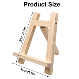 Mini Wooden Easels, Small Easel, Canvas Stand, Foldable, Compact Easel, for Pictures, Business Cards, Painting Crafts, 15 x 20 cm, Pack of 2