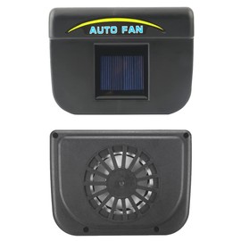 As Seen On TV Auto Fan Solar Powered car air Ventilation System - Black GT-057 0