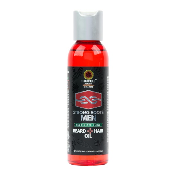 Strong Roots Men Beard + Hair Oil - for Grooming,