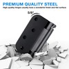 Automatic Self-Closing Door Hinges Black Matte 4 Inch x 4",Spring