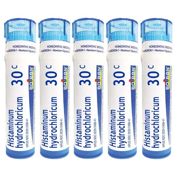 Boiron Histaminum Hydrochloricum 30C Homeopathic Medicine for Allergy Relief (Pack of 5)