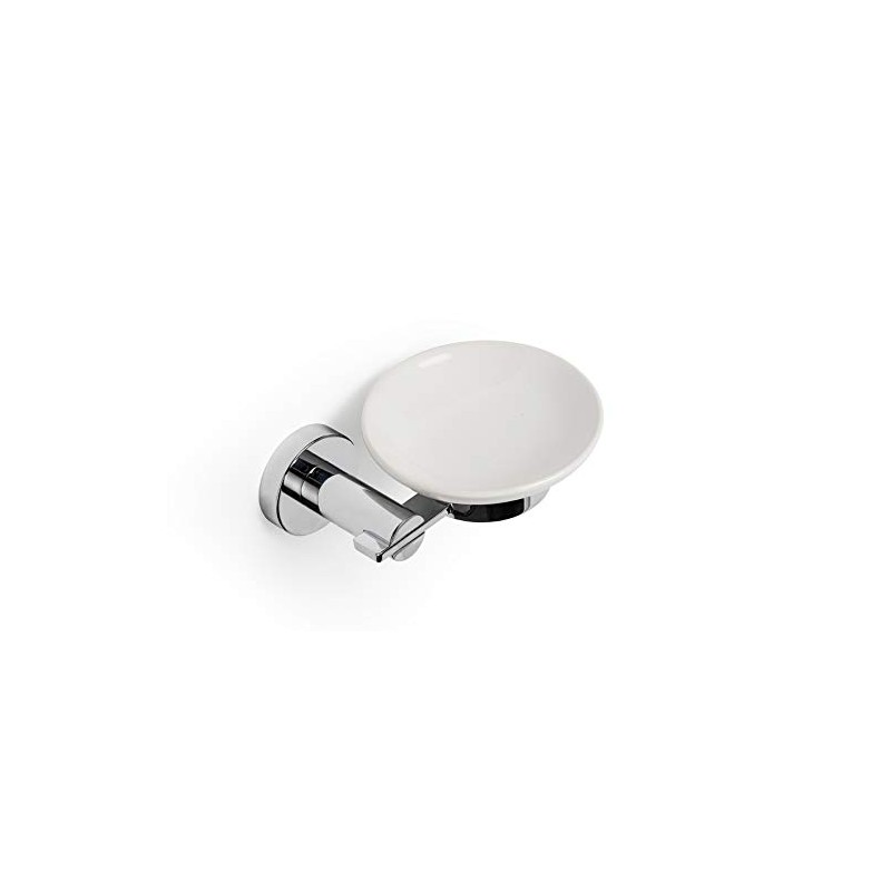 Croydex Flexi-Fix Metra Easy to Fit Soap Dish & Holder,Chrome,8.5