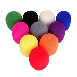 UUYYEO 10 Pcs Large Microphone Foam Covers Small Microphone Windscreens Microphone Protective Covers for Standard Handheld Microphones