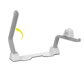 Dyna-Living Toilet Safety Rails 480lbs Load-Bearing Toilet Safety Frame with Flip Up Non-Slip Aluminum Alloy Armrest Toilet Assist Devices for Seniors Toilet Support Bars for Elderly Toilet Seat Rails