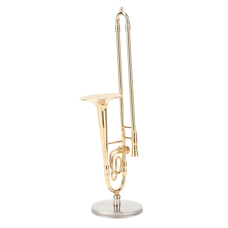 Miniature Trombone Model Musical Instrument Model Musical Gifts Home Decor