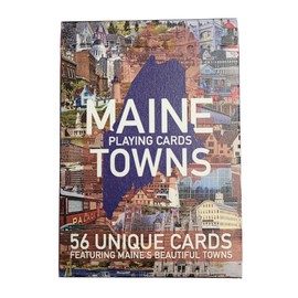 Maine Playing Cards - 56 Unique Cards, Made in USA, Designed in Maine (Maine Towns)