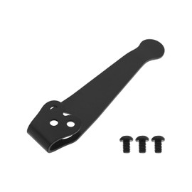 Be In Your Mind 1 Piece Upgraded Deep Carry Pocket Clip with 2-56UNC Screws.Portable Waist Clips Compatible with Spyderco C81 C10 C11 (Black)