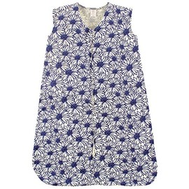 Touched by Nature Unisex Baby Organic Cotton Sleeveless Wearable Sleeping Bag, Sack, Blanket, Daisy, 12-18 Months