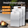 Titanium Chopping Board Set of 3, S316 Stainless Steel Boards