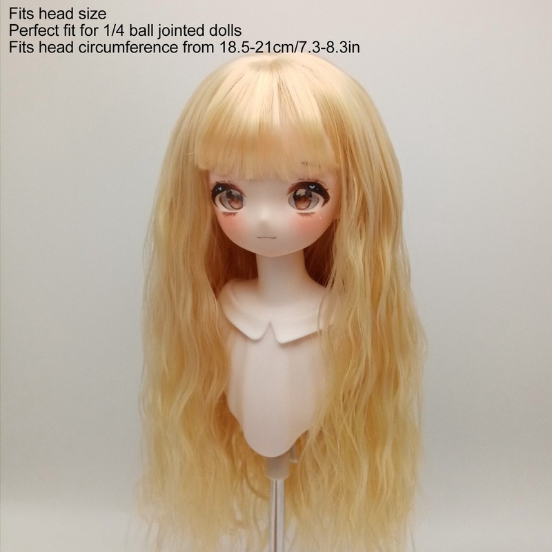 Doll Wavy Wigs Soft High Temperature Fiber Lightweight Doll Long