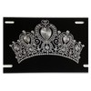 Engraved Princess Queen Crown Tiara Car Tag Diamond Etched Novelty