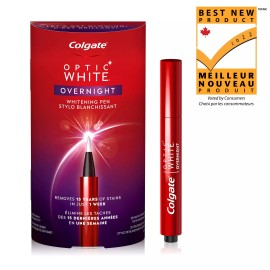 Colgate Optic White Overnight Teeth Whitening Pen 35 Nightly Treatments In 1 ...