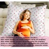 maizi Pregnant Pillow Customized Full Body Contour Pillow Satin Square