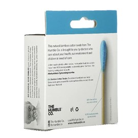 The Humble Co Bamboo Cotton Buds - Blue (100 Pieces)