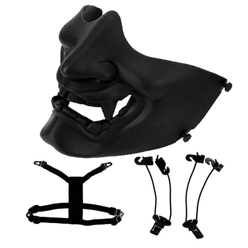 Half Face Mask Tactics Camouflage Impact Resistant Guard for Survival