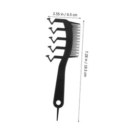 Healeved Z Shape Wide Tooth Hair Comb Ergonomic Salon Styling Tool for Barbers Lightweight Easy to Use for Home Professional Hairdressing for Curly Hair Haircuts