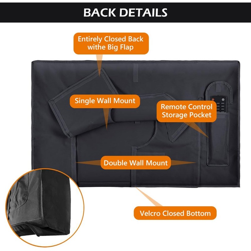 HOMEYA Outdoor TV Cover 30-32 Inch with Clear Scratch Resistant