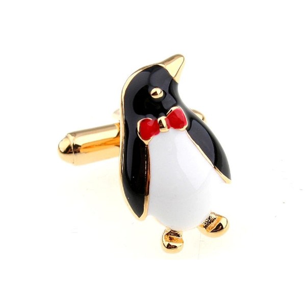 MRCUFF Presentation Gift Box Penguin Formal Pair Cufflinks & Polishing