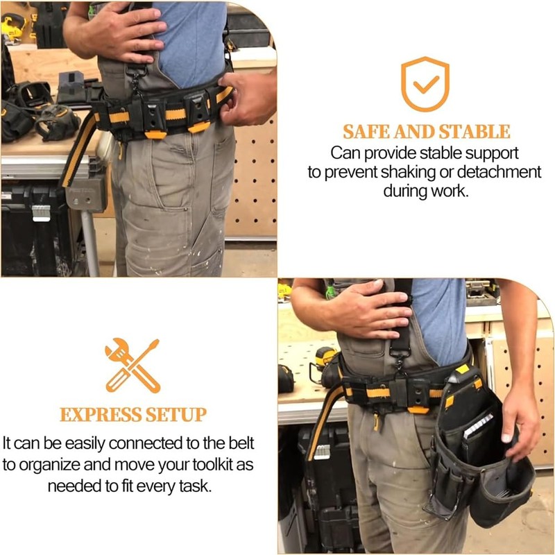 Tebbomp Clip Tech Hubs for ClipTech Pouches,Tool Belt Clip for