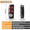 Wolfx Tail Lights Clear for 1998-04 Nissan Frontier Pickup Rear