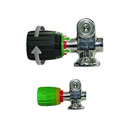 The Vindicator Visual Safety Tank Valve Air On/Off Color Indicator for Scuba Diving Cylinder (Model 2 Nitrox Green)