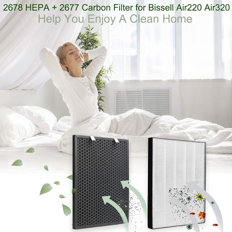 FFsign 2678 Replacement High Efficiency HEPA Filter + 2677 Actived