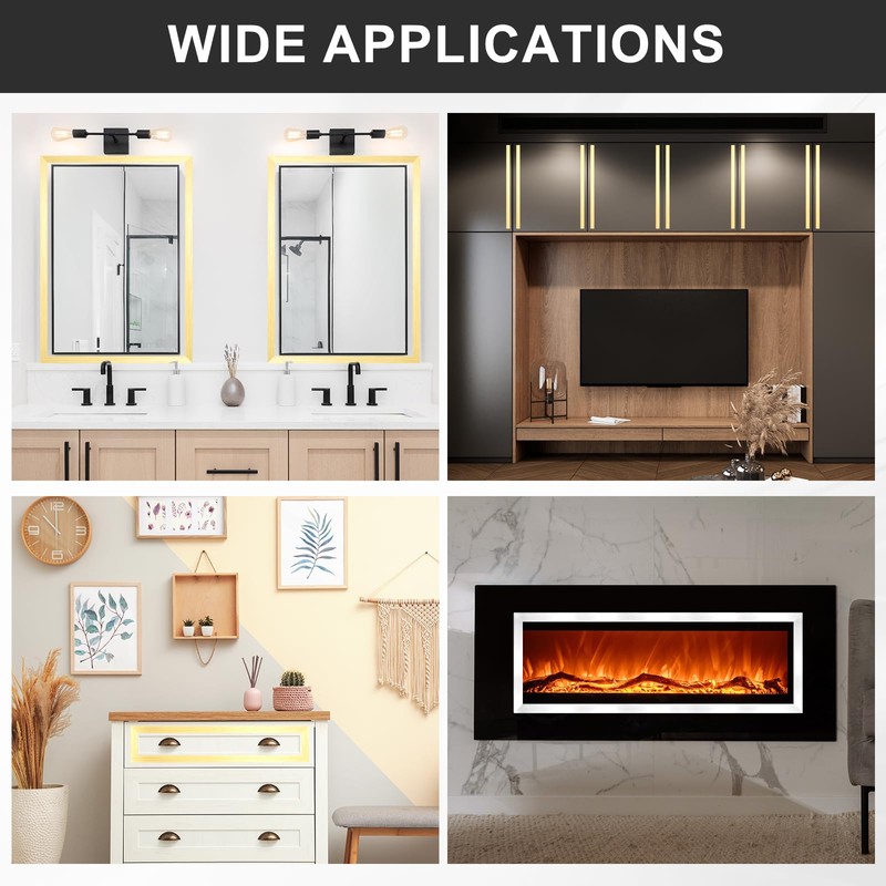 uxcell Stainless Steel Wall Molding Trim, 32.8 ft x 0.8