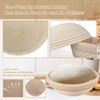 TNELTUEB Bread Proofing Basket Set, Incl 10'' Round & 9.6''
