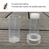 Zerodis Queen Bee Marker Bottle, Plastic Full Transparent Flat Beekeeper