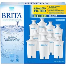 Brita Advanced Pitcher Filter FamilyPackage Pack (10 Pack Total) (Packaging May Vary)